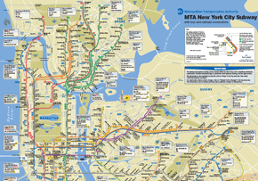 Mapa+Tren+New+York Las líneas del Metro de Nueva York que operan en el barrio de ...