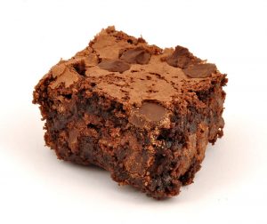 Trozo de Brownie de chocolate