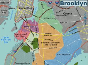 mapa de brooklyn bridge
